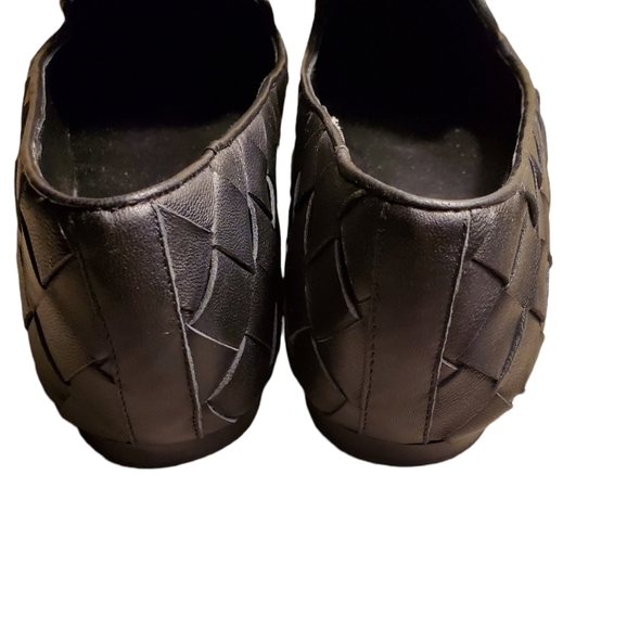VERONICA BEARD WOVEN LEATHER LOAFERS SIZE 8.5, Black,EUC 2663 - Picture 7 of 12